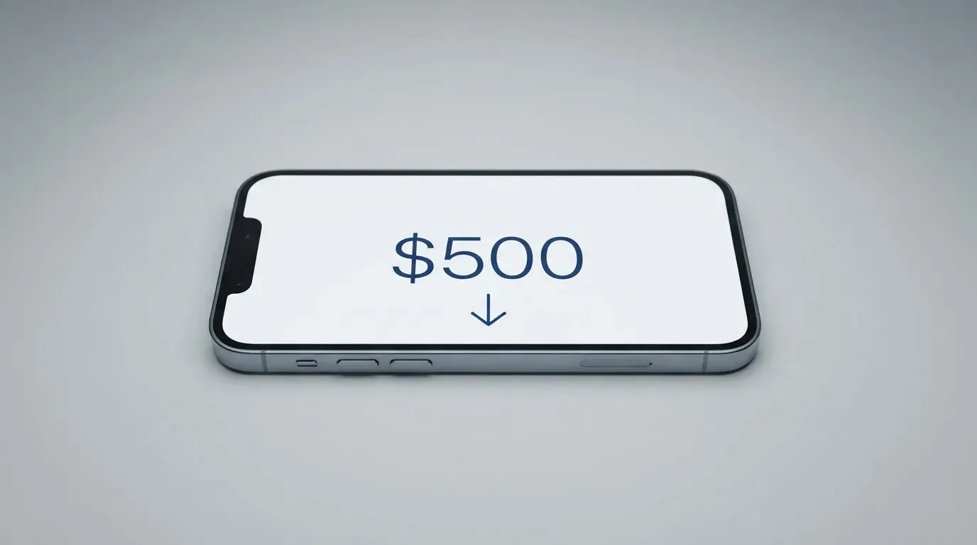 A phone showing a stablecoin transfer screen