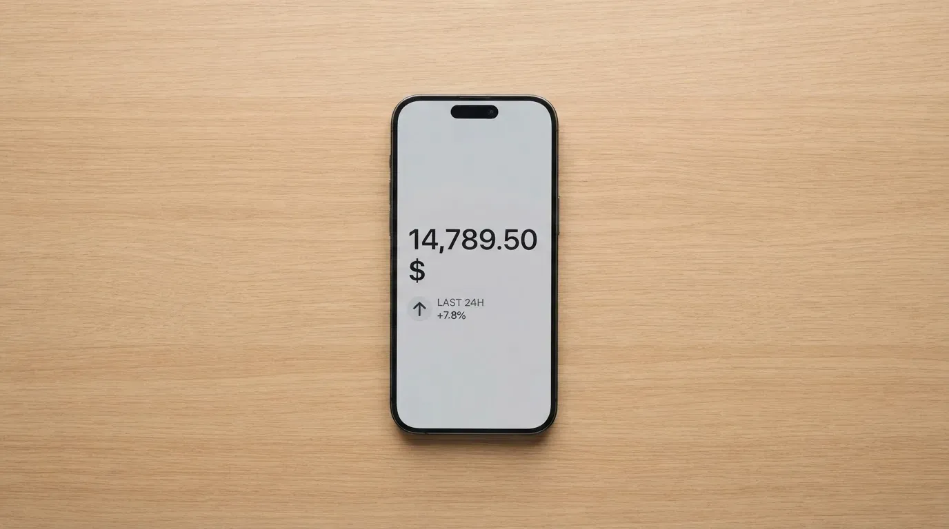 A phone showing a stablecoin transfer screen