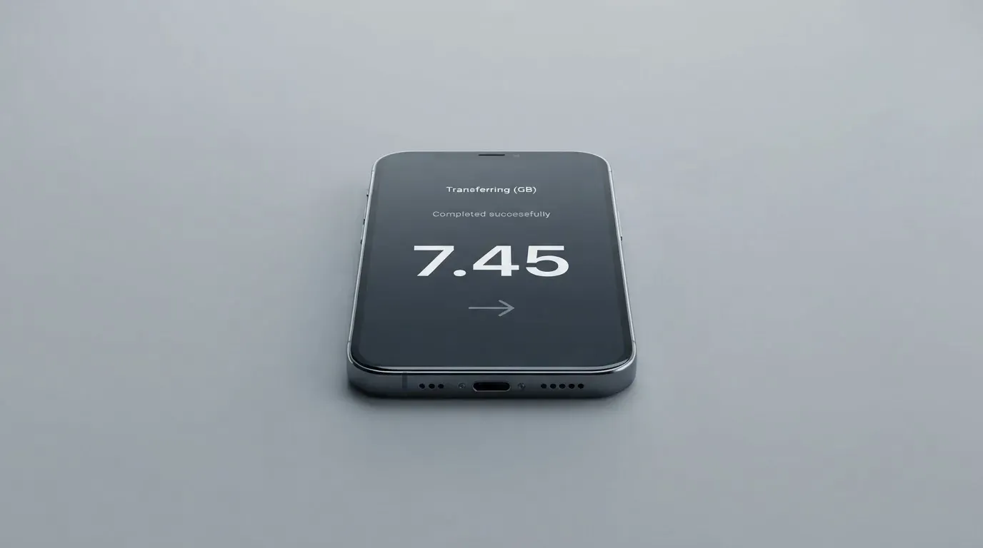 A phone showing a stablecoin transfer screen