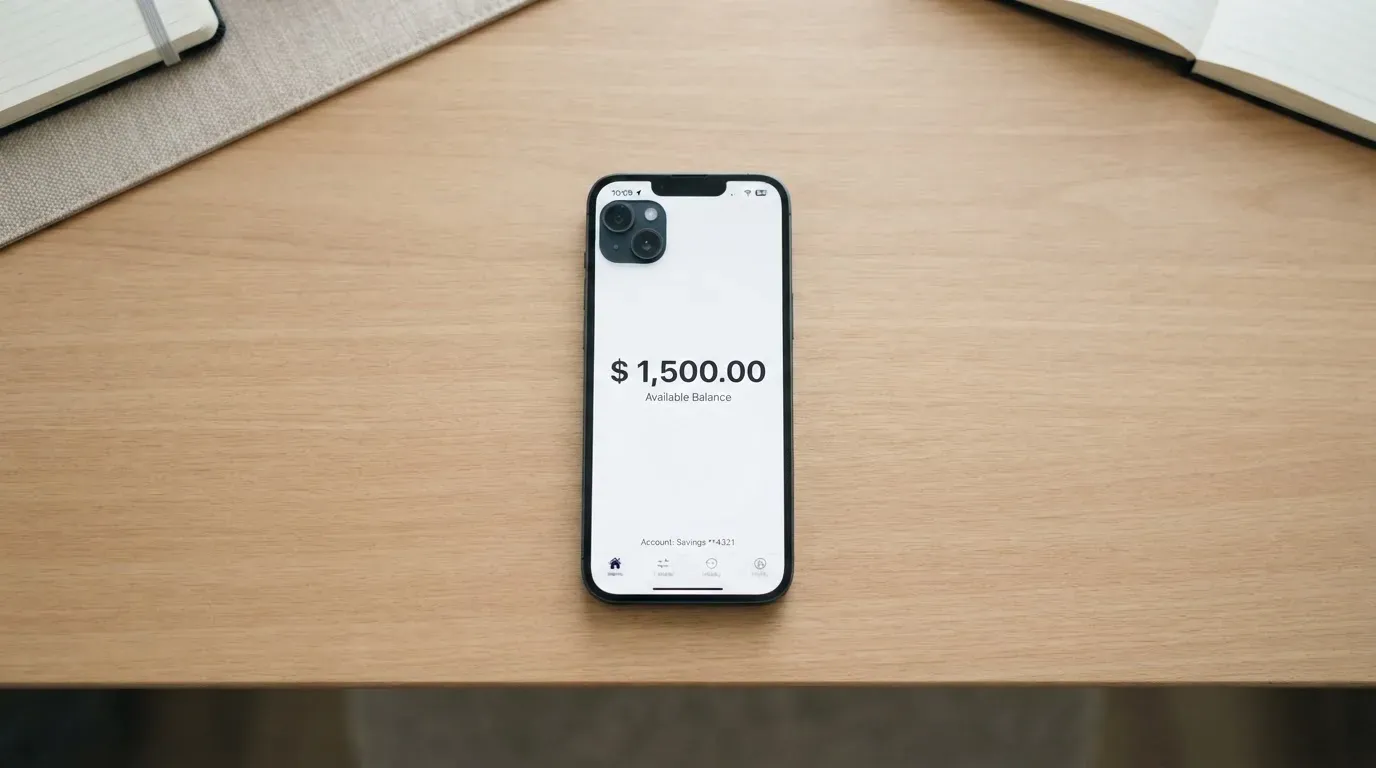 A phone showing a stablecoin transfer screen