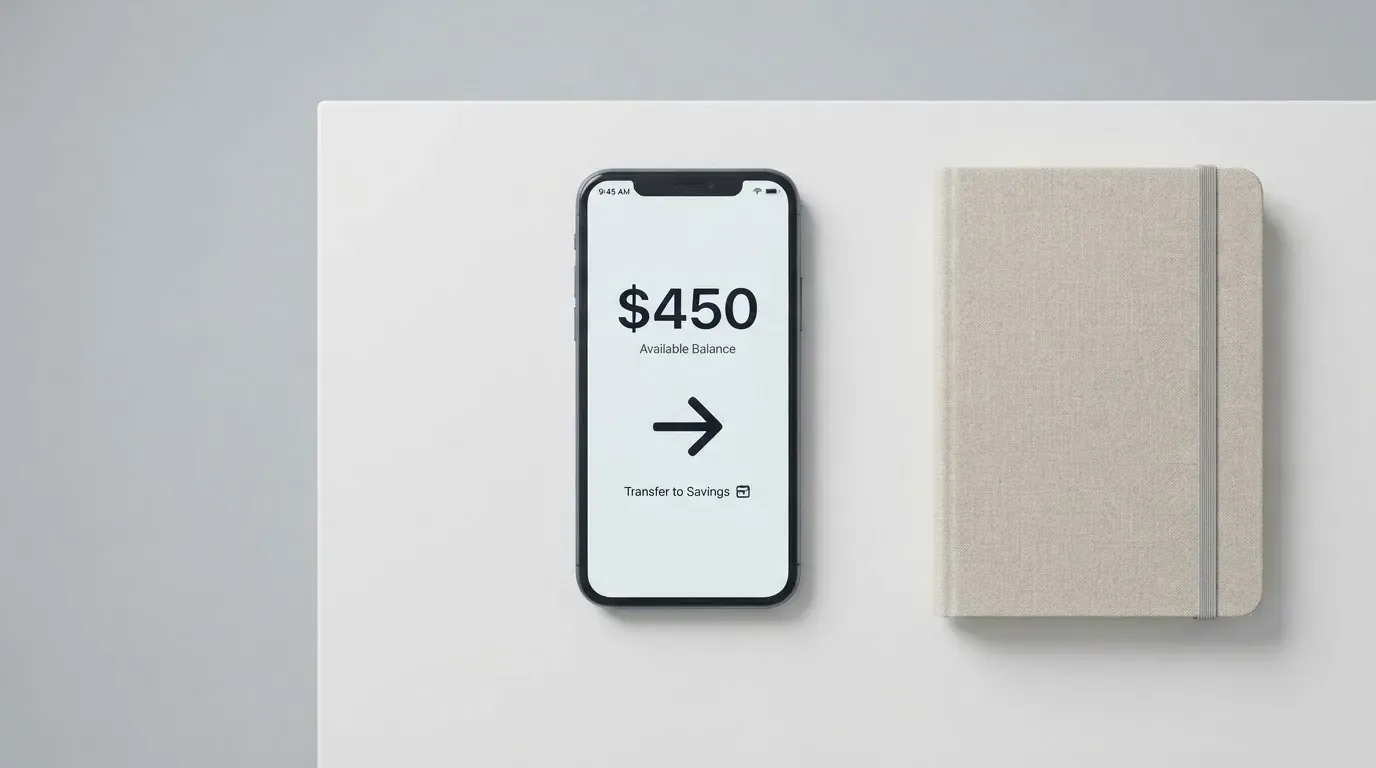 A phone showing a stablecoin transfer screen