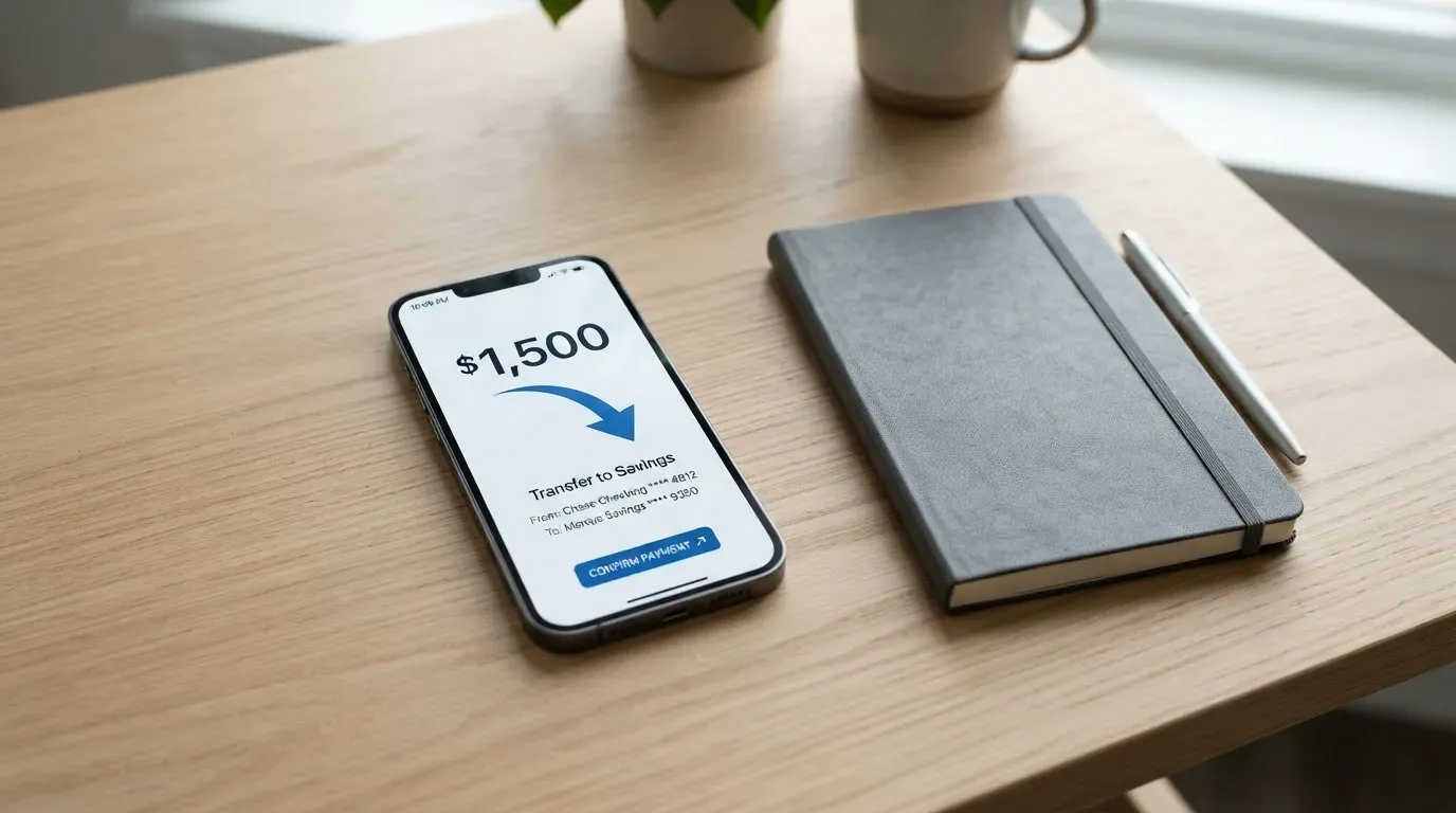 A phone showing a stablecoin transfer screen